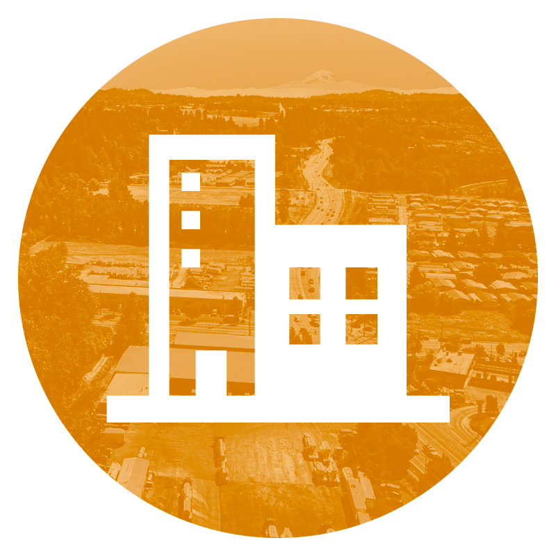 Illustration of buildings