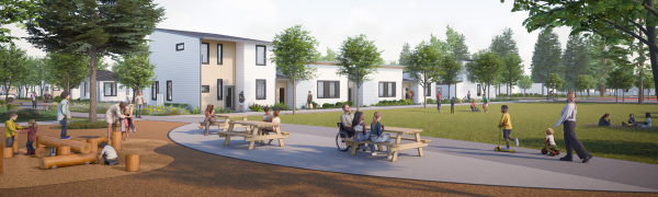 Artist's rendering of Clackamas Heights