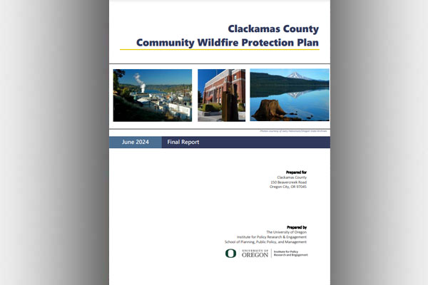 Cover of Clackamas Community Wildfire Protection Plan (CCWPP)