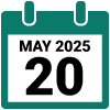 May 20, 2025 calendar icon