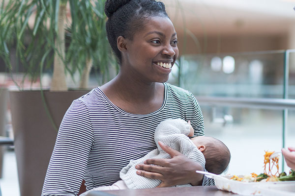 Woman breastfeeding