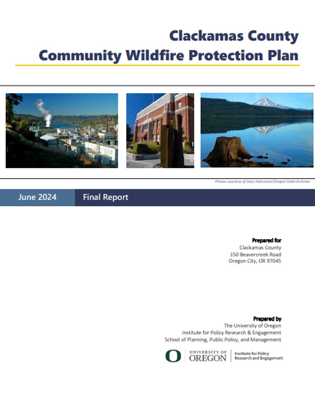 Clackamas Community Wildfire Protection Plan (CCWPP)