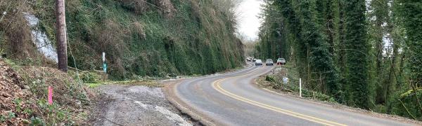 Landslide on South End Road